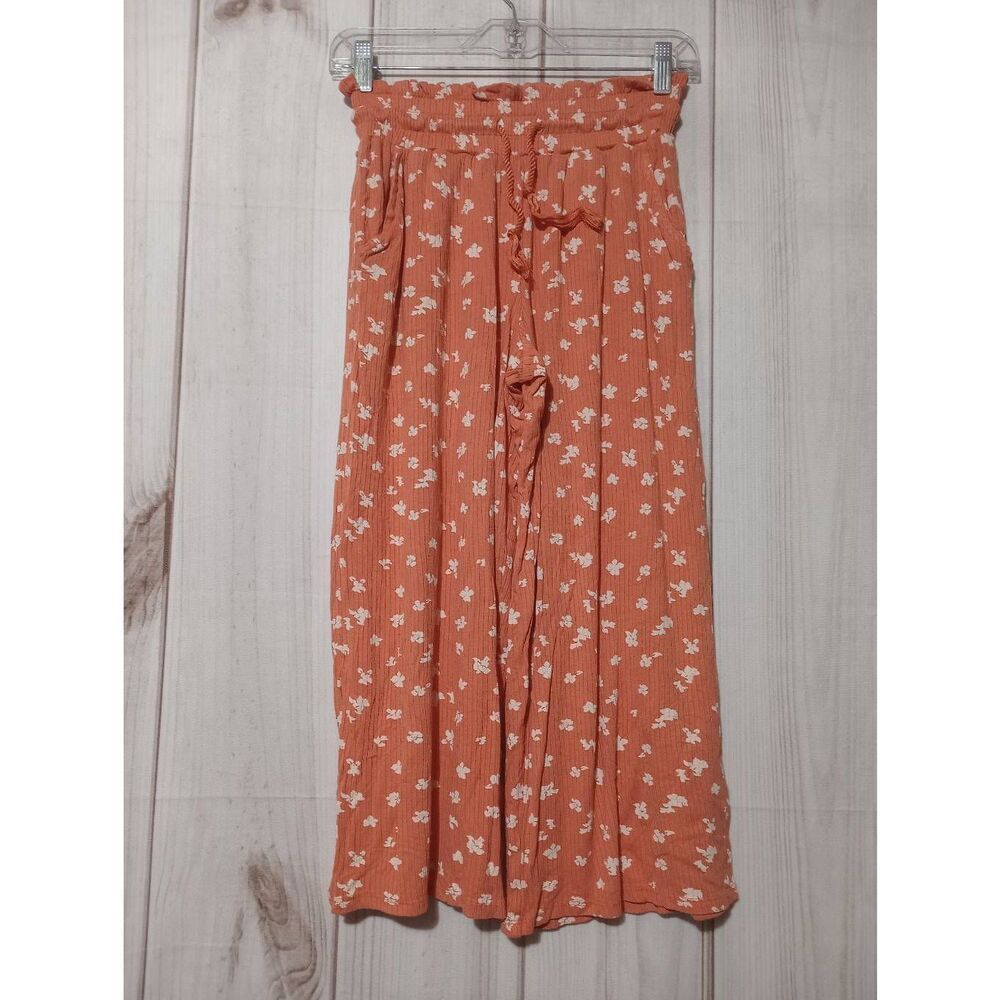 O'Neill Pants Ladies Extra Small Coral White Pull On Waist